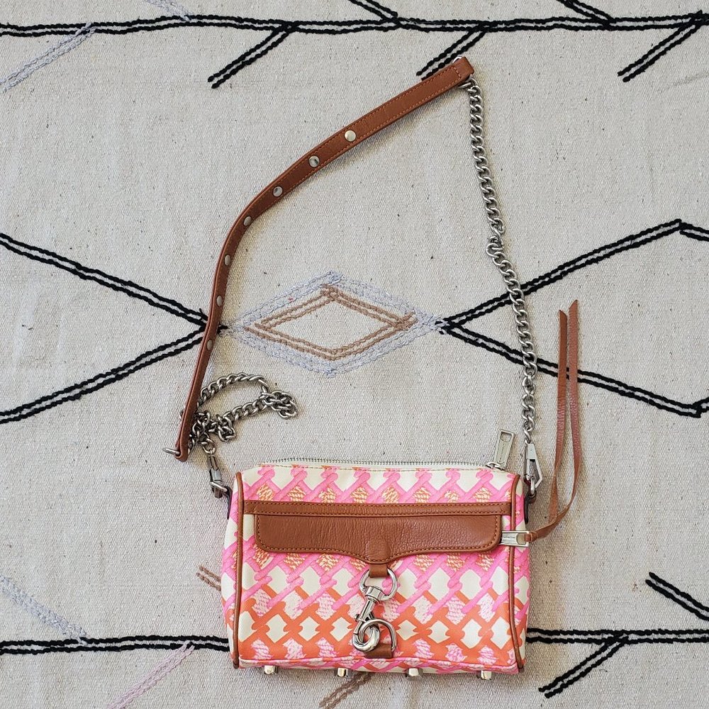 Rebecca Minkoff Bags | Rebecca Minkoff Mini Mac | Color: Brown/Orange/Pink/Silve